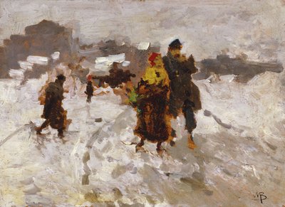 Figurer i sneen, af Mose Bianchi