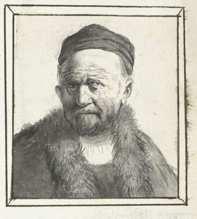 Buste af en mand af Moses Ter Borch