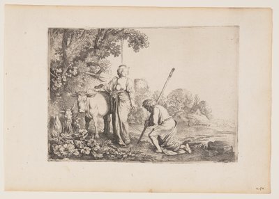 Juno Delivering Io, planche 1 fra Historien om Merkur og Argus af Moses van Uyttenbroeck