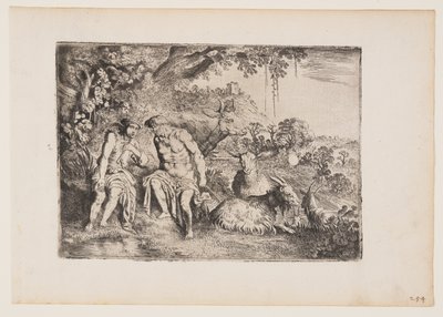 Merkur luller Argus i søvn, planche 4 fra Historien om Merkur og Argus af Moses van Uyttenbroeck