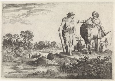 Argus beder Mercury om at blive hos ham Mercury and Argus (serietitel) af Moyses van Wtenbrouck