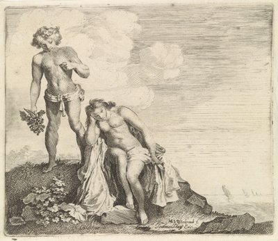 Bacchus finder Ariadne på Naxos af Moyses van Wtenbrouck