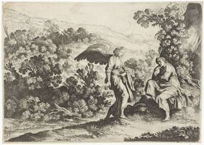 Englen trøster Hagar The Story of Hagar (serietitel) af Moyses van Wtenbrouck