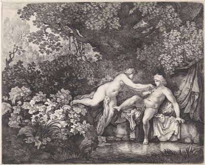 Salamacis og Hermaphroditus af Moyses van Wtenbrouck