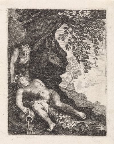 Slapende Silenus af Moyses van Wtenbrouck