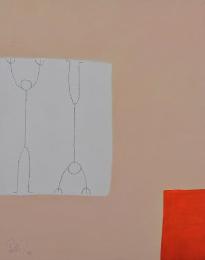 Abstrakte orange figurer af Mr PETTO