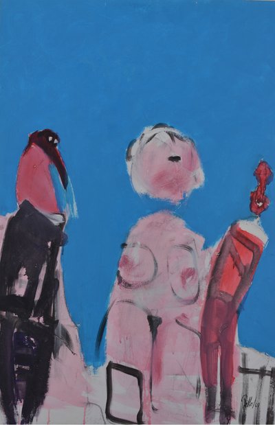 Udtryksfulde figurer i blåt af Mr PETTO