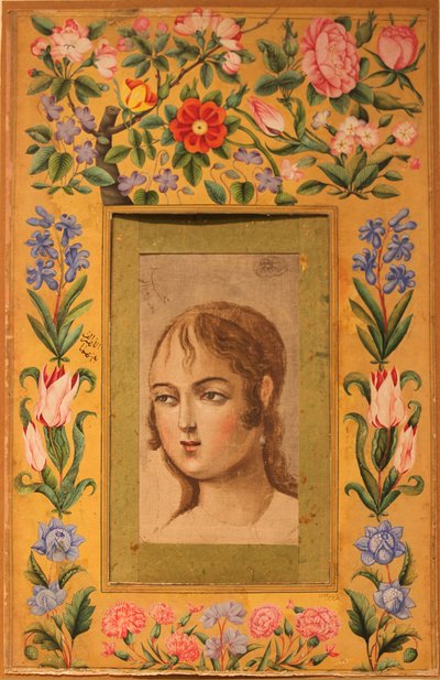 Maleri af en ung skønhed, Iran, 1740