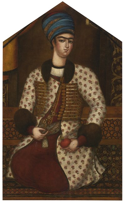 Portræt af Rustam Khan Zand af Muhammad Sadiq
