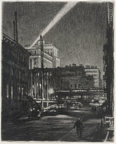 New York nat (recto) af Muirhead Bone