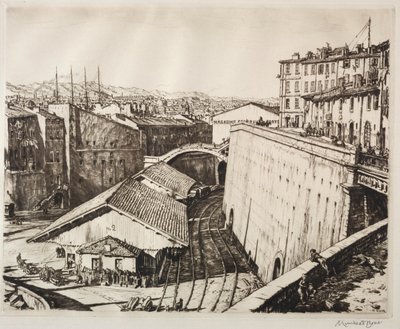 Togskur, Marseilles af Muirhead Bone