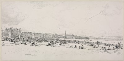 Weymouth Bay, højsæsonen af Muirhead Bone