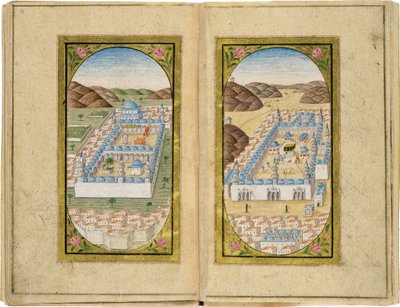 Al-Masjid an-Nabawi ved den store moske, 1783 af Mustafa Halimi