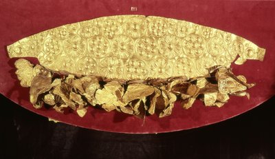Tiara fra en grav, Upper Circle af Mycenaean Mycenaean