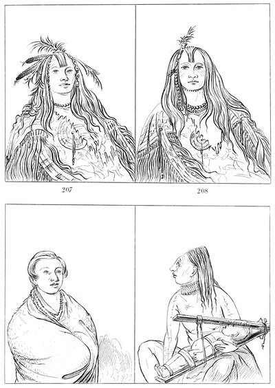 Flatheads, Nez Perces og Chinooks, 1841. af Myers and Co