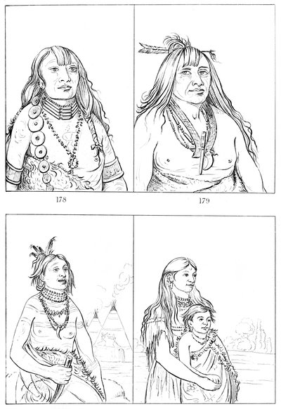 Kiowas, 1841. af Myers and Co
