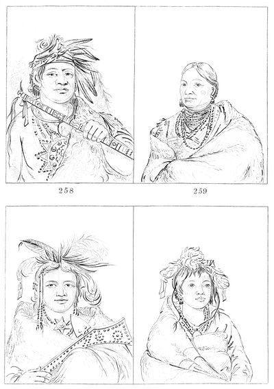 Menominees, 1841. af Myers and Co