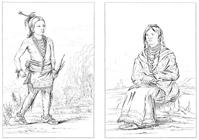 Indfødte amerikanere, North Western Frontier, 1841. af Myers and Co