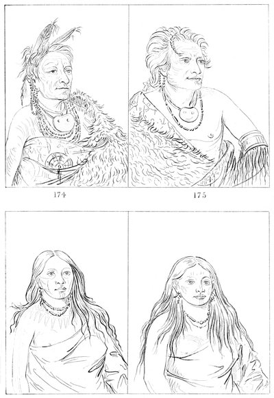 Pawnees, 1841. af Myers and Co