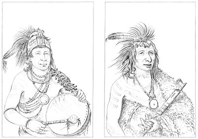 Sioux, 1841. af Myers and Co