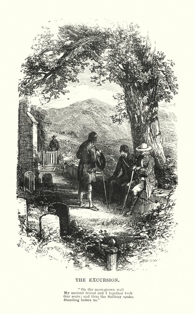 William Wordsworth: Udflugten (gravering) af Myles Birket (after) Foster