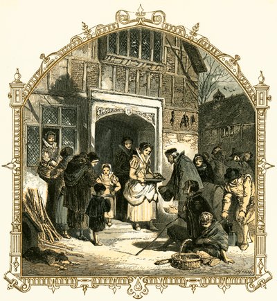 Velgørenhed i julen af Myles Birket Foster