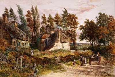 Landskabsscene af Myles Birket Foster