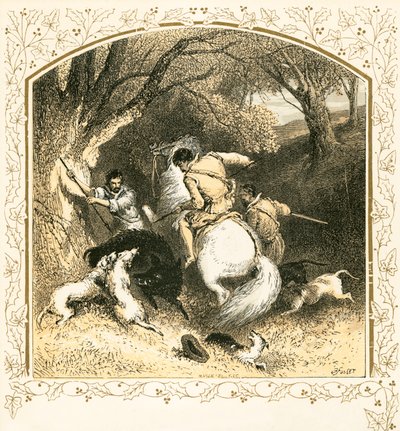 Jagt et vildsvin af Myles Birket Foster