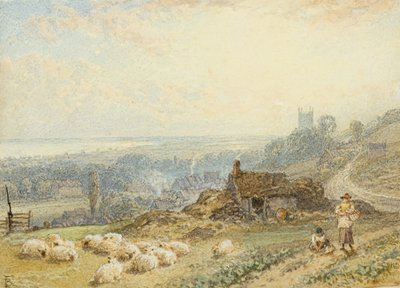 Hythe (akvarel) af Myles Birket Foster