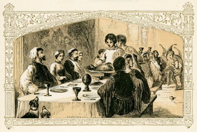 Middelalderlig julefest af Myles Birket Foster