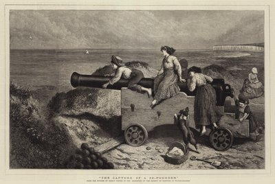 Erobringen af en 32-pund af Myles Birket Foster