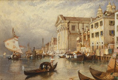 Santa Maria del Rosario-kirken eller Gesuati-kirken, Venedig, af Myles Birket Foster