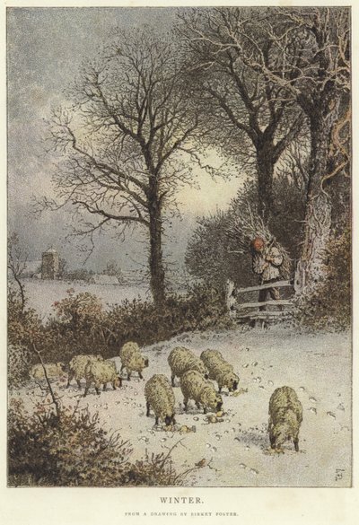 Vinter af Myles Birket Foster