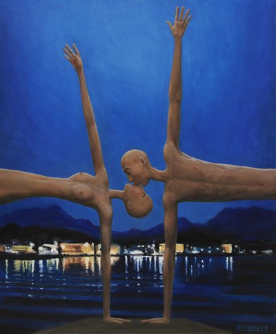 Surrealistisk natlig omfavnelse af Myriam Feuilloley
