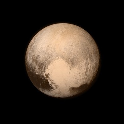 Pluto set fra New Horizons rumfartøj, 2015. af NASA Images