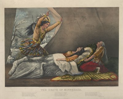 Minnehahas død, 1867 af Nathaniel Currier