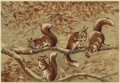 En familiegruppe (litho) af N. Parker