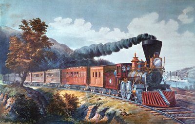 American Express-tog af Currier and Ives