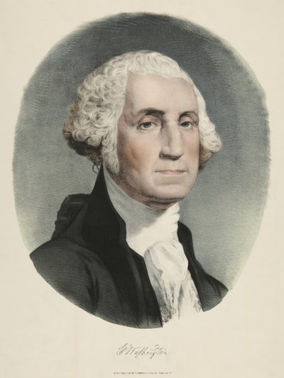 George Washington (farvelitografi) af Currier and Ives