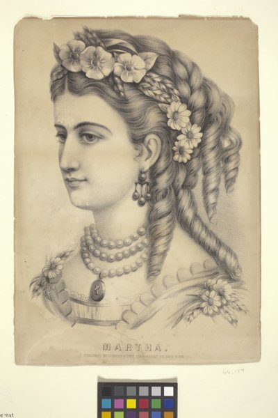 Martha (litografi) af N. and Ives J.M. (1824-95) Currier