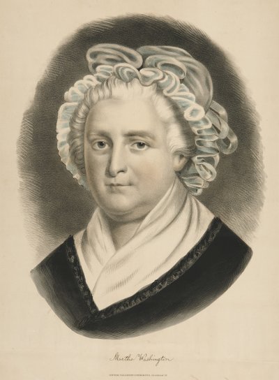 Martha Washington (farvelitografi) af Currier and Ives