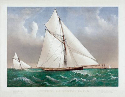 The Cutter Genesta af Currier & Ives af Currier and Ives