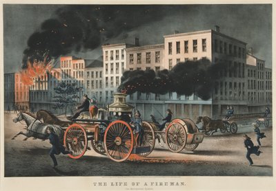En brandmands liv, The Metropolitan System af Currier and Ives