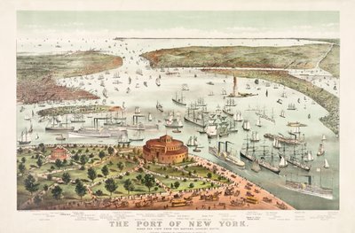 The Port of New York af Currier & Ives af Currier and Ives