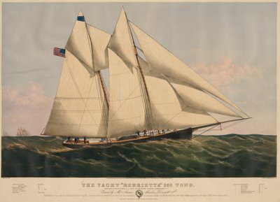 Yachten "Henrietta" 205 tons af Currier and Ives