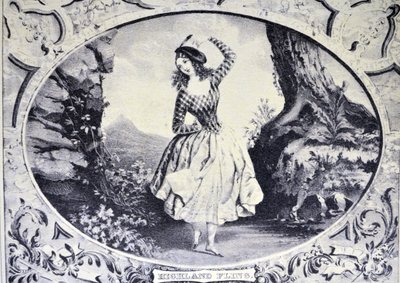 Currier & Ives Illustration 1800-tallet. Highland Fling af N. and Ives, J.M. Currier