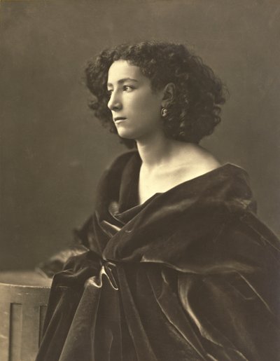 Sarah Bernhardt (1844-1924) fransk skuespillerinde, foto af Gaspard-Felix Tournachon aka Nadar af Nadar