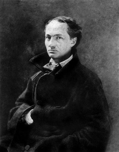 Charles Baudelaire (1821 - 1867) jeune , vers 1850 , foto af Gaspard Felix Tournachon dit Felix Nadar (1820 - 1910) samling BNF - Fransk digter Charles Baudelaire (1821 - 1867), da han var ung, omkring 1850, phioto af Nadar af Nadar