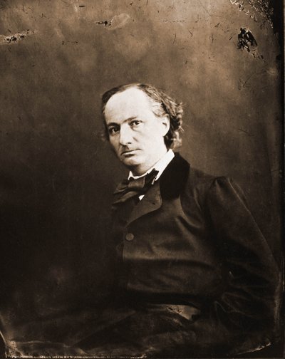 Portræt af Charles Baudelaire, forfatter 1821-1867 (foto) af Nadar