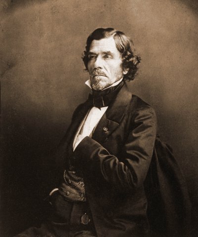 Portræt af Eugene Delacroix, maler 1798-1863 (foto) af Nadar